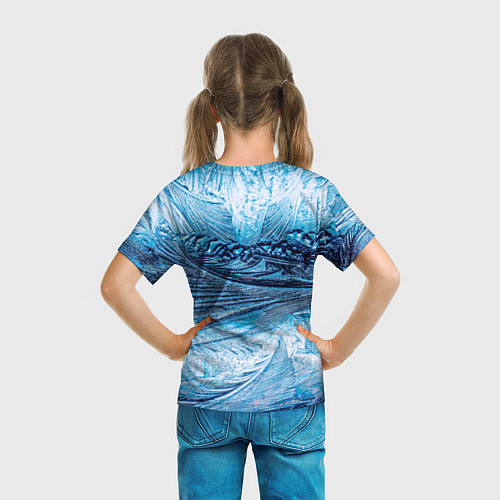 Детская футболка Ледяной узор / 3D-принт – фото 6