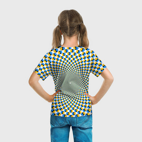 Детская футболка Оптическая иллюзия арт / 3D-принт – фото 6