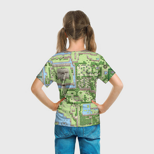 Детская футболка Zelda: карта / 3D-принт – фото 6