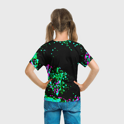 Детская футболка Counter strike neon skin / 3D-принт – фото 6