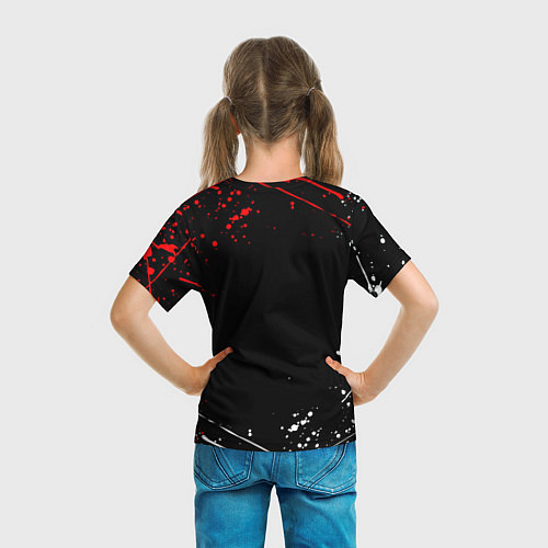 Детская футболка Stalker краски огненный / 3D-принт – фото 6