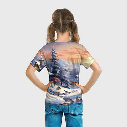 Детская футболка Красный дракончик 2024 / 3D-принт – фото 6