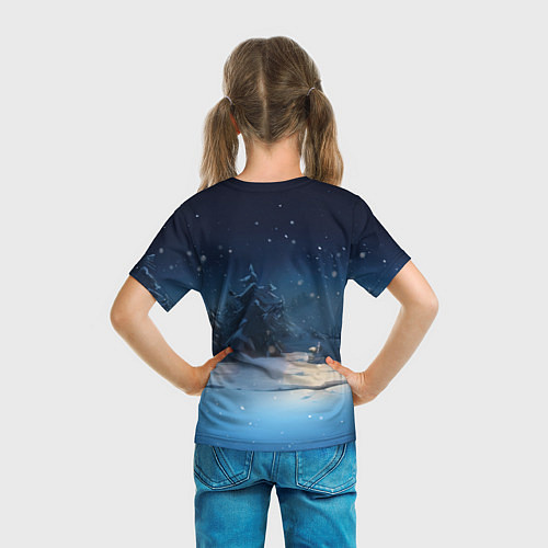 Детская футболка Снежный дракон 2024 / 3D-принт – фото 6