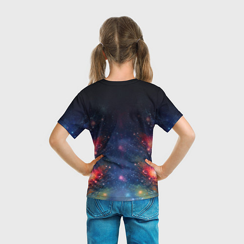 Детская футболка Космический дракон - символ года / 3D-принт – фото 6