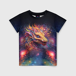 Футболка детская Космический дракон - символ года, цвет: 3D-принт