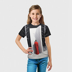 Футболка детская Мужчина в красном пальто, цвет: 3D-принт — фото 2