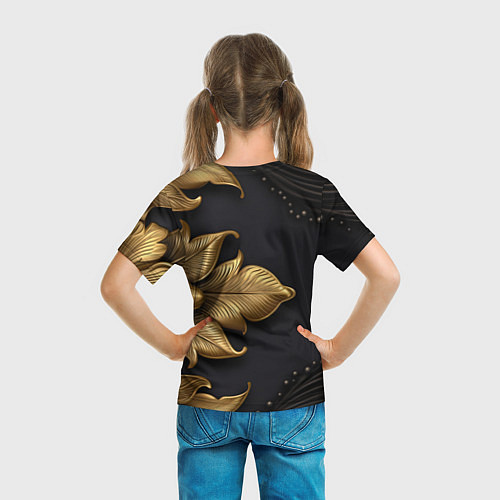 Детская футболка Золотой герб России / 3D-принт – фото 6