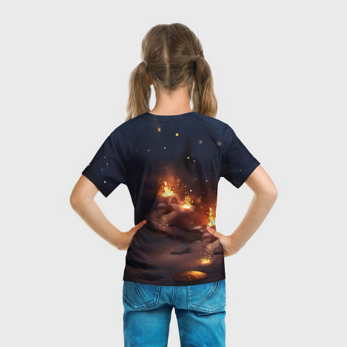 Детская футболка Сияющий ледяной дракон / 3D-принт – фото 6