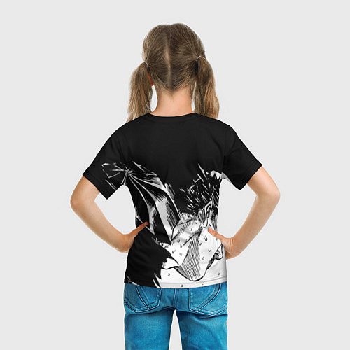Детская футболка Берсерк Гатс в чёрных доспехах / 3D-принт – фото 6