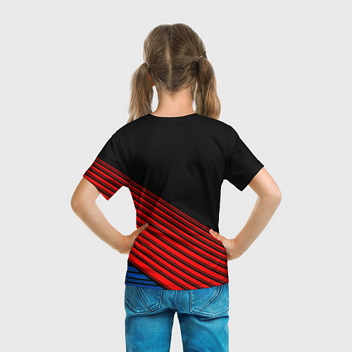 Детская футболка Half life stripes freeman / 3D-принт – фото 6