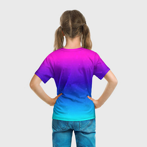 Детская футболка Stranger Things gradient colors / 3D-принт – фото 6