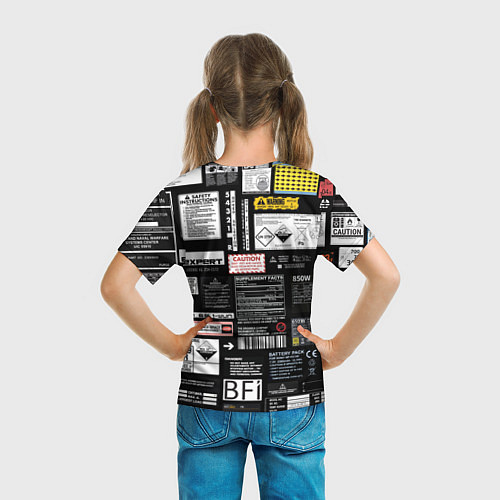 Детская футболка Инженерные шильдики / 3D-принт – фото 6
