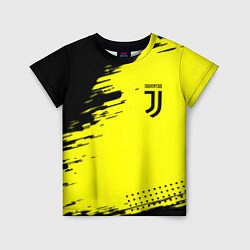 Футболка детская Juventus спортивные краски, цвет: 3D-принт