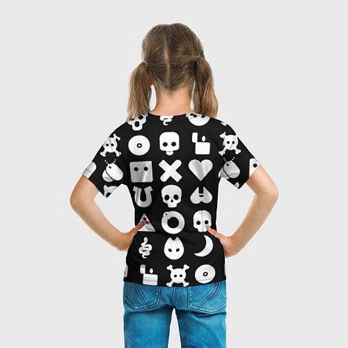 Детская футболка Любовь смерть и роботы паттерн / 3D-принт – фото 6
