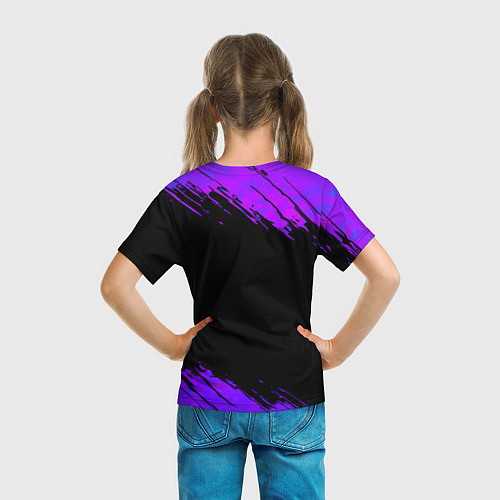 Детская футболка Fortnite epic games neon / 3D-принт – фото 6