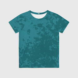Футболка детская Изумрудный камуфляж, цвет: 3D-принт