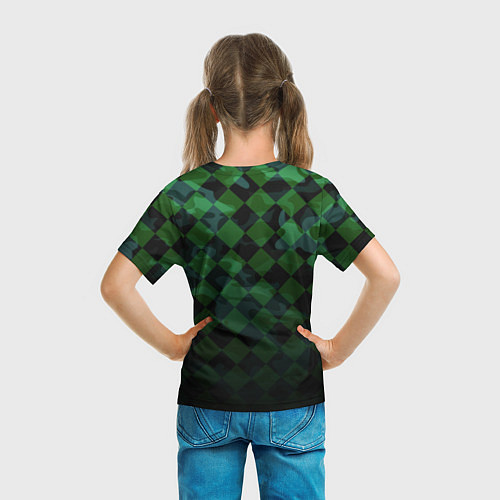 Детская футболка Ромбовой паттерн / 3D-принт – фото 6