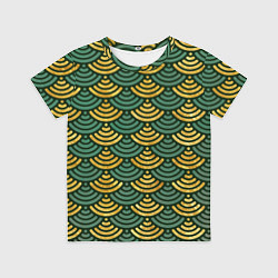 Футболка детская Чешуя зелёного древесного дракона, цвет: 3D-принт