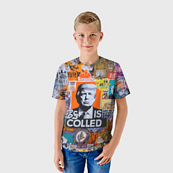 Футболка детская Donald Trump - american сollage, цвет: 3D-принт — фото 2