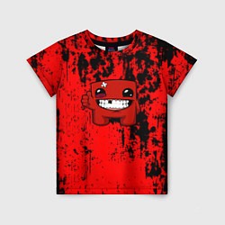 Футболка детская Super Meat Boy краски, цвет: 3D-принт