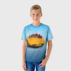 Футболка детская Американский маслкар Chevrolet Corvette, цвет: 3D-принт — фото 2