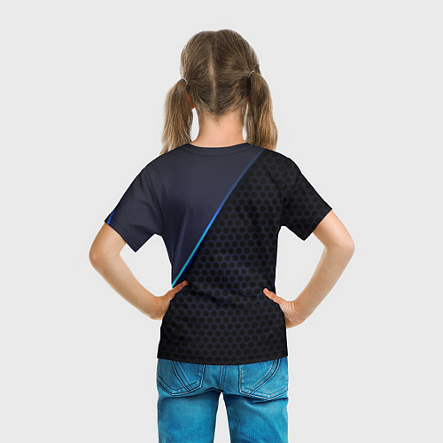 Детская футболка Chelsea carbon sport / 3D-принт – фото 6