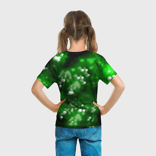 Детская футболка Barcelona боке текстура поле / 3D-принт – фото 6