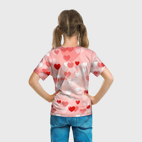 Детская футболка Влюбленное сердечко / 3D-принт – фото 6
