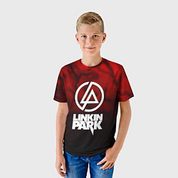 Футболка детская Linkin park strom честер, цвет: 3D-принт — фото 2