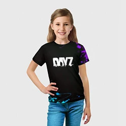 Футболка детская Dayz неоновые краски, цвет: 3D-принт — фото 2