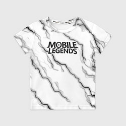 Футболка детская Mobile legends молнии, цвет: 3D-принт