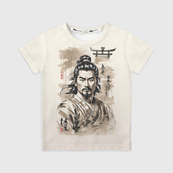 Футболка детская Vintage samurai, цвет: 3D-принт