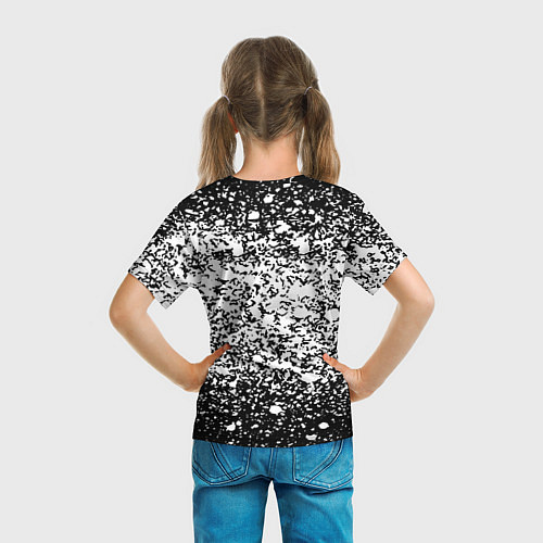 Детская футболка Half life splash white / 3D-принт – фото 6