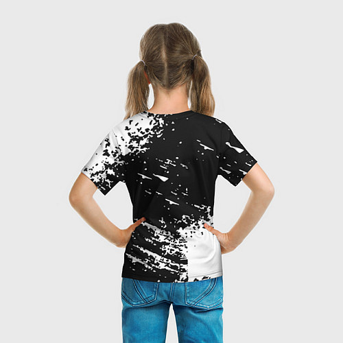 Детская футболка Linkin park logo краски текстура / 3D-принт – фото 6