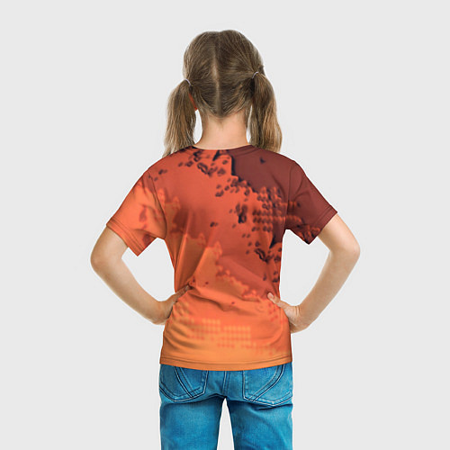 Детская футболка PUBG game orange / 3D-принт – фото 6