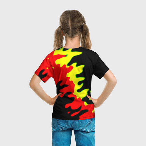 Детская футболка Doom mars abstract / 3D-принт – фото 6