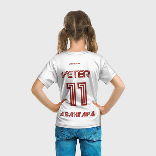 Детская футболка Авангард белая / 3D-принт – фото 6