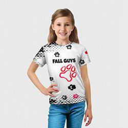 Футболка детская Fall Guys kids game pattern, цвет: 3D-принт — фото 2