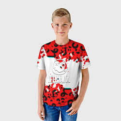 Футболка детская Nirvana краски текстура, цвет: 3D-принт — фото 2