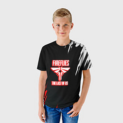 Футболка детская The Last of Us краски текстура, цвет: 3D-принт — фото 2