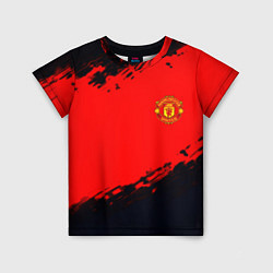 Футболка детская Manchester United colors sport, цвет: 3D-принт