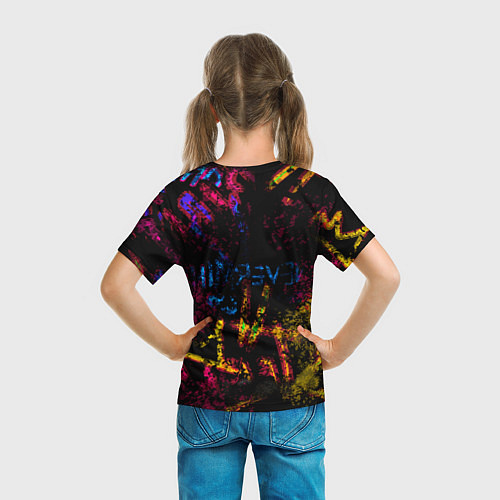Детская футболка Nirvana краски звука / 3D-принт – фото 6