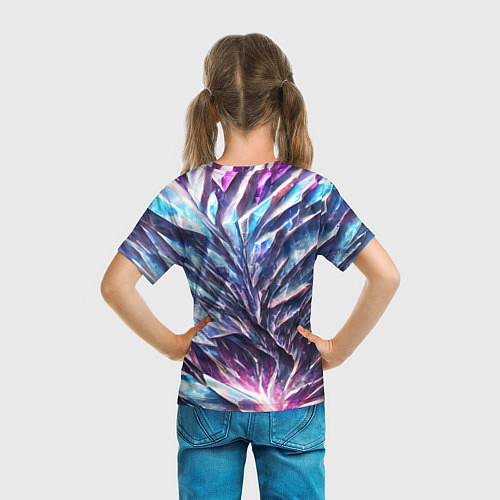 Детская футболка Синий драгоценный камень / 3D-принт – фото 6
