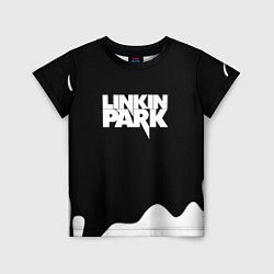 Футболка детская Linkin park краска белая, цвет: 3D-принт