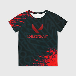 Футболка детская Valorant текстура краски, цвет: 3D-принт