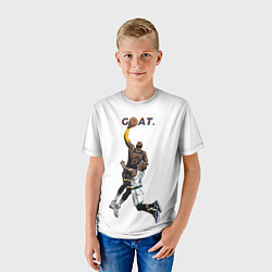 Футболка детская Goat 23 - LeBron James, цвет: 3D-принт — фото 2