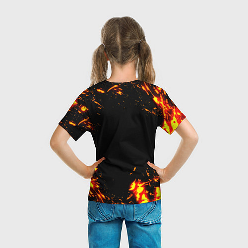 Детская футболка Linkin park огненный стиль / 3D-принт – фото 6