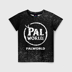 Футболка детская Palworld с потертостями на темном фоне, цвет: 3D-принт