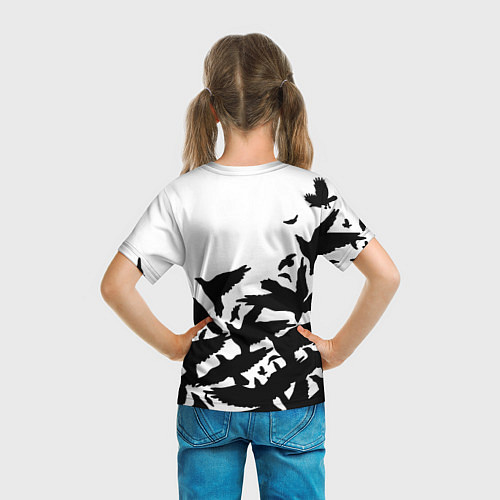 Детская футболка Three Days Grace вороны бенд / 3D-принт – фото 6