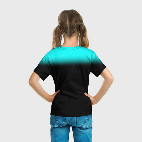 Детская футболка Киберпанк Аниме девушка / 3D-принт – фото 6